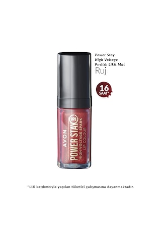 Avon Powerstay High Voltage Spark Likit Ruj Russet Shock
