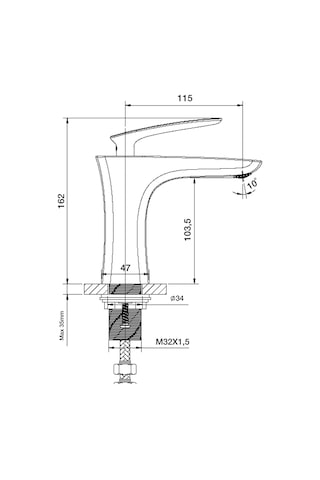 Newarc Life Lavabo Bataryası Beyaz 981521W