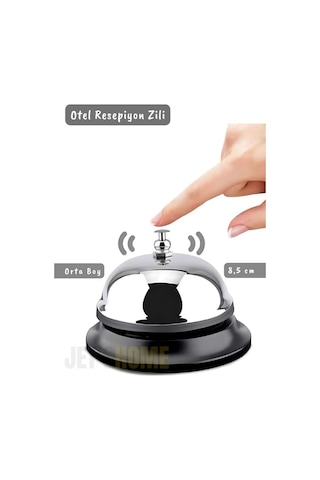 Otel Zili Resepsiyon Zili Restoran Zili Bar Zili Mutfak Zil Paslanmaz Çelik 8,5 Cm