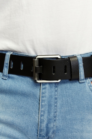 Erkek %100 Hakiki Deri Siyahaçma Borulu 4,5 Cm Kot Kemeri Siyah