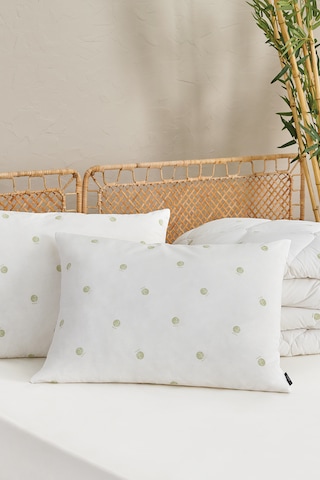 Puffy Gronn Bambu Yastık 2 Adet Beyaz