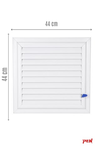 Alüminyum Banyo Wc Havalandırma Menfezi 44x44 Beyaz Seri