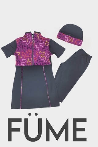 Yarım Kol Çocuk Mayo Fermuarlı Çocuk Mayosu Kısa Kol Mayo Kısa Kol Kız Çocuk Mayo Füme