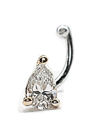 Damla Kesim Pırlanta Hızma - 0,10 Karat G Renk 18 Ayar Beyaz