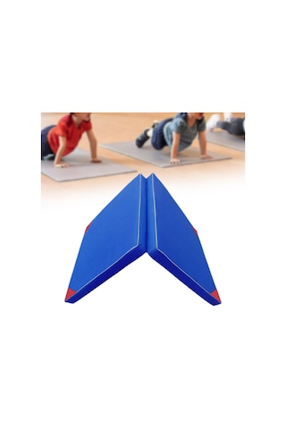 Suntek Katlanır Egzersiz Minderi Kardiyo Eğitim Çocuklar 100cmx50cmx5cm Mavi