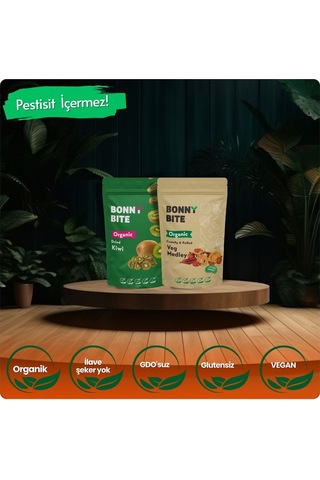 Organik Kurutulmuş Kivi & Çıtır Sebze Kapya Biber, Cherry Domates, Soğan İkili Paketi Diğer