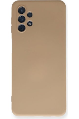 Cosmotex Newface Samsung Galaxy Uyumlu A32 5g Kılıf Nano İçi Kadife Silikon - Bej