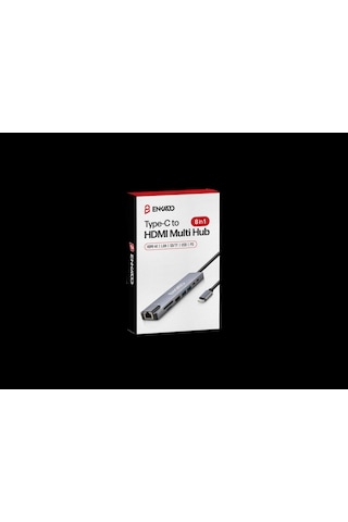 Enkado Ekd-tp42 Type-c To To Hdmı 2pd 2 Usb 2.0 Hdmı 4k + Sd/tf Ethernet 100mbs Multi Hub 1923
