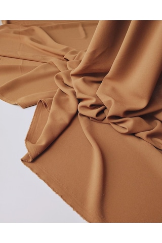 Krep Sütlü Kahve Renk En 145 Cm X Boy 300 Cm -10553 Kahverengi