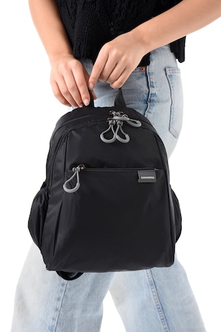 Özer-6009 Sanmorris Unisex Suya Dayanıklı Çok Gözlü Sırt Çantası Siyah