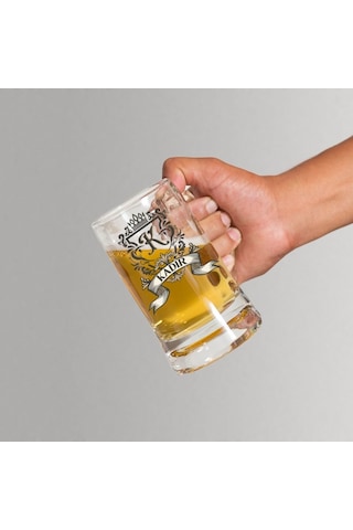 Kişiye Özel Tasarımlı Arjantin Bira Bardağı Kulplu Ve İsim Yazılı Özel Bardak