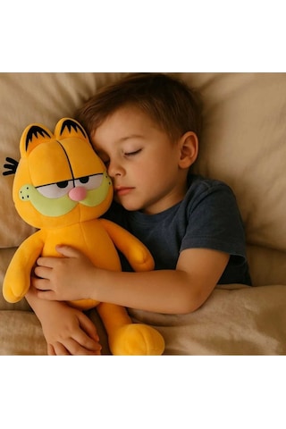 Garfield Peluş Oyuncak 40 Cm Hediyelik Uykucu Uyku Arkadaşı Sarı