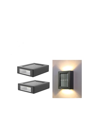 Singree "siyah Güneş Enerjili Led Duş Aydınlatma - Su Geçirmez Bahçe Ve Balkon Duvar Lambası" 112 Karakter