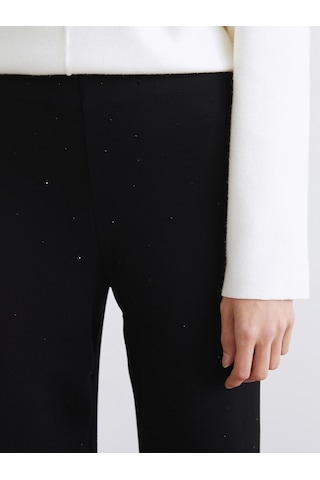 Lcw Vision Siyah Beli Lastikli Taşlı Kadın Pantolon