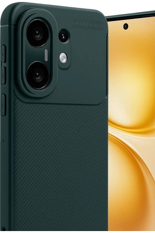 Vivo X200 Fe Auto Focus Karbon Kapak - Koyu Yeşil