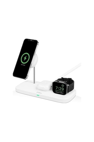 Ttec 2ks32b Aircharger Trio Up Magsafe 3ü 1 Arada Apple Uyumlu iPhone +Watch + Airpods Kablosuz Şarj Standı