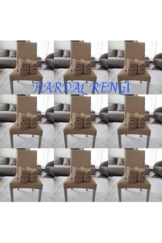 Petek Likralı Bürümcük Sandalye Kılıfı 1 Adet