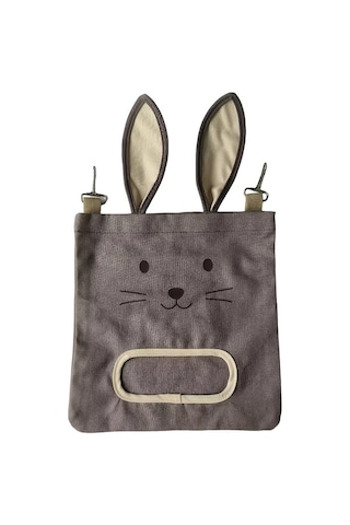 Elmpaly Gri Küçük Evcil Hayvan Saman Çantası Tavşan Hamster Guinea Pig Yemlik