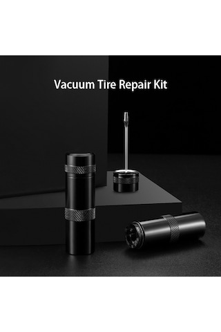 Rockbros Vvt-1puls Taşınabilir Bisiklet İçsiz Lastik Tamir Takımı Pin Kauçuk Şerit Aracı Saklama Kutusu İle Siyah