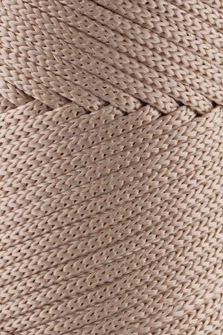3 Mm - 250 Gr Polyester Makrome Ipi Sütlü Kahve 120 M Polyester Makrome Ip Supla Ip Ve Çanta Ipliği