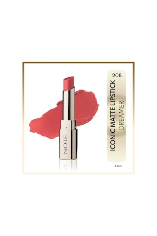 Note Cosmetics Iconic Sheer Lipstick Nemlendirici Parlak Ruj 208 Dreamer - Pembe 208