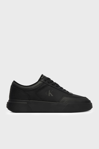 Calvin Klein Deri Logolu Sneaker Ayakkabı Hm0hm023260gj Erkek Ayakkabı Hm0hm02326 0gj Siyah