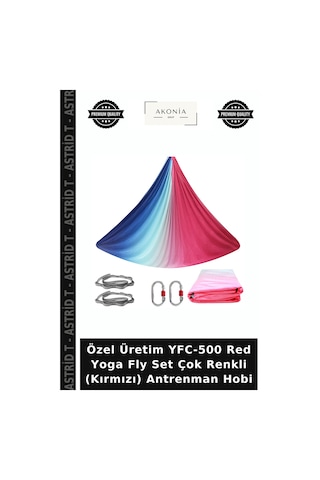 Özel Üretim Yfc-500 Red Yoga Fly Set Çok Renkli Kırmızı Antrenman Hobi