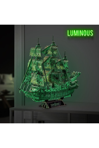 Uçan Hollandalı Gemisi 3d Puzzle T4041h - Karanlıkta Parlayan