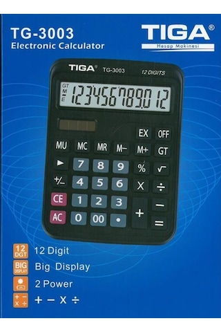 Tiga TG-3003 12 Hane Hesap Makinesi