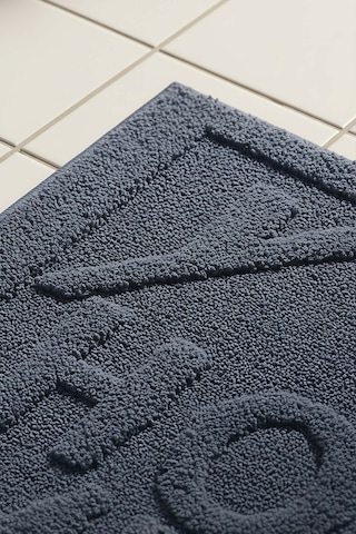 Home Kabartmalı Pamuklu 2 Li Banyo & Klozet Paspas Takımı Lacivert