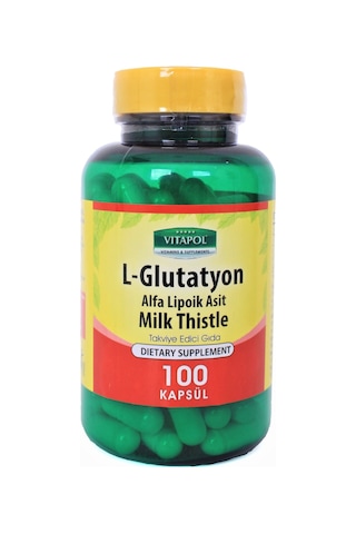 Vitapol L-Glutatyon Alfa Lipoik Asit Milk Thistle 100 Kapsül