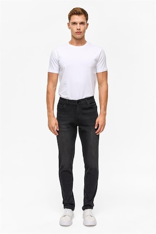 Siyah Slim Denim Pantolon Siyah