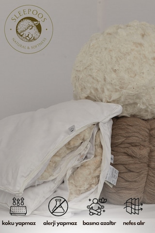 Sleepoos %100 Organik Yün Yastık 50 x 90