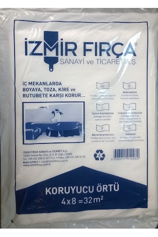 Izmir Fırça Koruyucu Naylon Hışır Örtü 32 M2