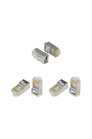 Frisby FNW-RJ4522N RJ-45 Metal FTP Altın Uç Konnektör 100'lü