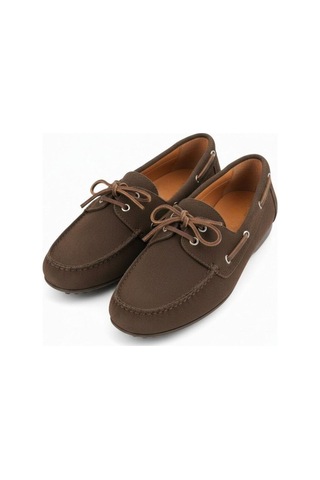 Ne&ve Shoes Kahve Süet Hakiki Deri Kadın Bağcıklı Loafer Ayakkabı Kahverengi