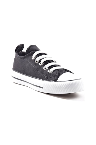 Cool Luis Siyah Kısa Unisex Çocuk Lastikli Spor Ayakkabı Siyah