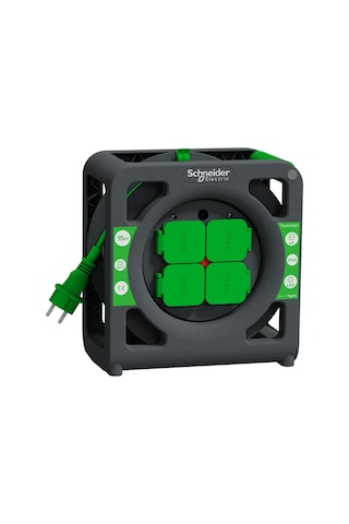 Schneider Kompakt Kablo Makarası 15M Ip44 Topraklı 3x15 Ttr Kabl