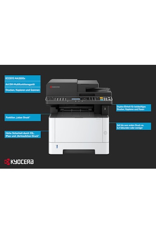 Kyocera Ecosys Ma3500x S/b Çok Fonk. Lazer Yazıcı
