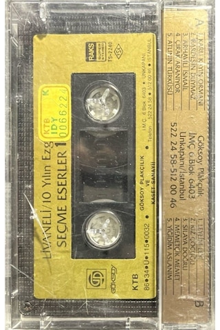 Plak Değildir Kaset Tir Kaset Livaneli 10 Yılın Ezgisi Seçme Es