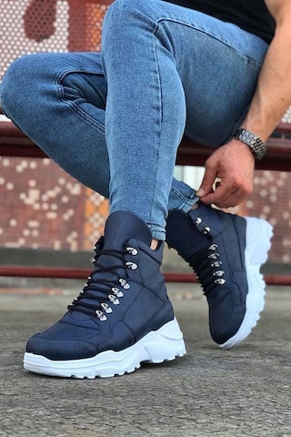 Wagoon Wg07 Lacivert Uzun Bağcıklı Postal Bot Çok Renkli