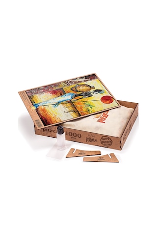 King Of Puzzle Testili Afrikalı Kadın Zaire Ahşap Puzzle 1000 Prç