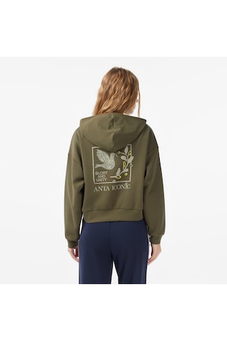 Anta Iconic Kadın Yeşil Sweatshirt 862538709 Yeşil