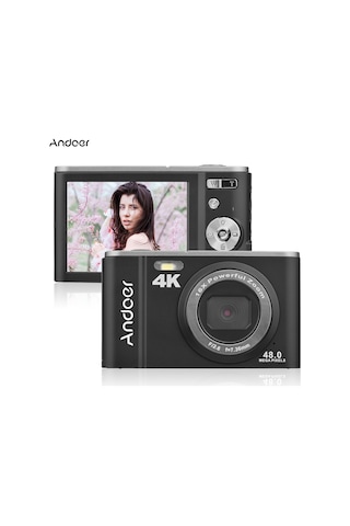 Hallow Andoer D12967P 48 MP 4K 2.88" Taşınabilir Dijital Kamera