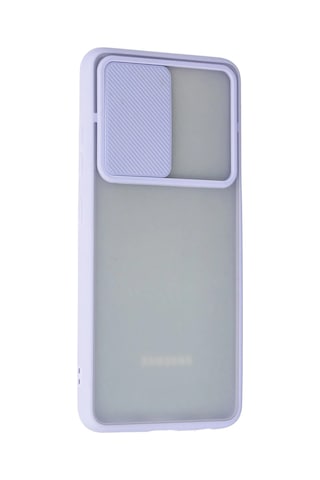 Newface - 535 - Samsung Galaxy A72 Kılıf Palm Buzlu Kamera Sürgülü Silikon - Matxzngz - - Lila