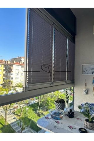 Plise Cam Balkon Akordiyon Perde, 40x140 Cm Beyaz 11