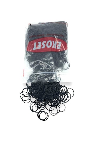Ekoset 500 Adet Siyah Küçük Paket Lastiği 40 MM