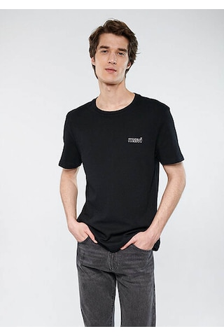 Mavi Logo Baskılı Siyah Erkek T-shirt M0610360-900 Siyah