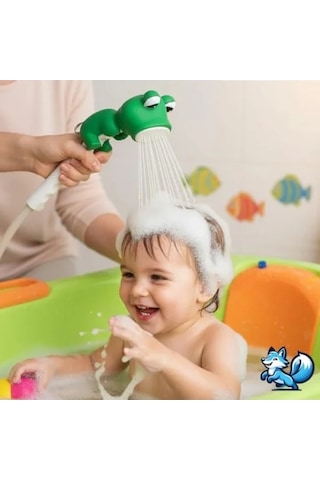 Sevimli Hayvan Figürlü Bebek Duş Başlığı - Eğlenceli Banyo Oyuncağı