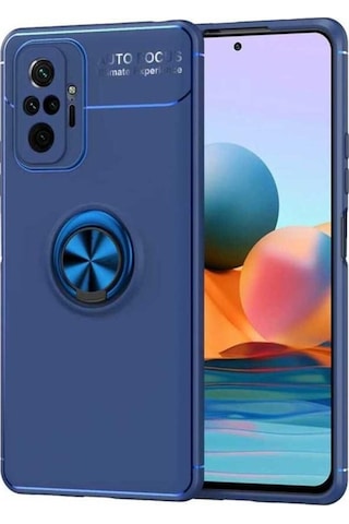 Xiaomi Redmi Note 10 Kılıf Zore Ravel Silikon Kapak Mavi